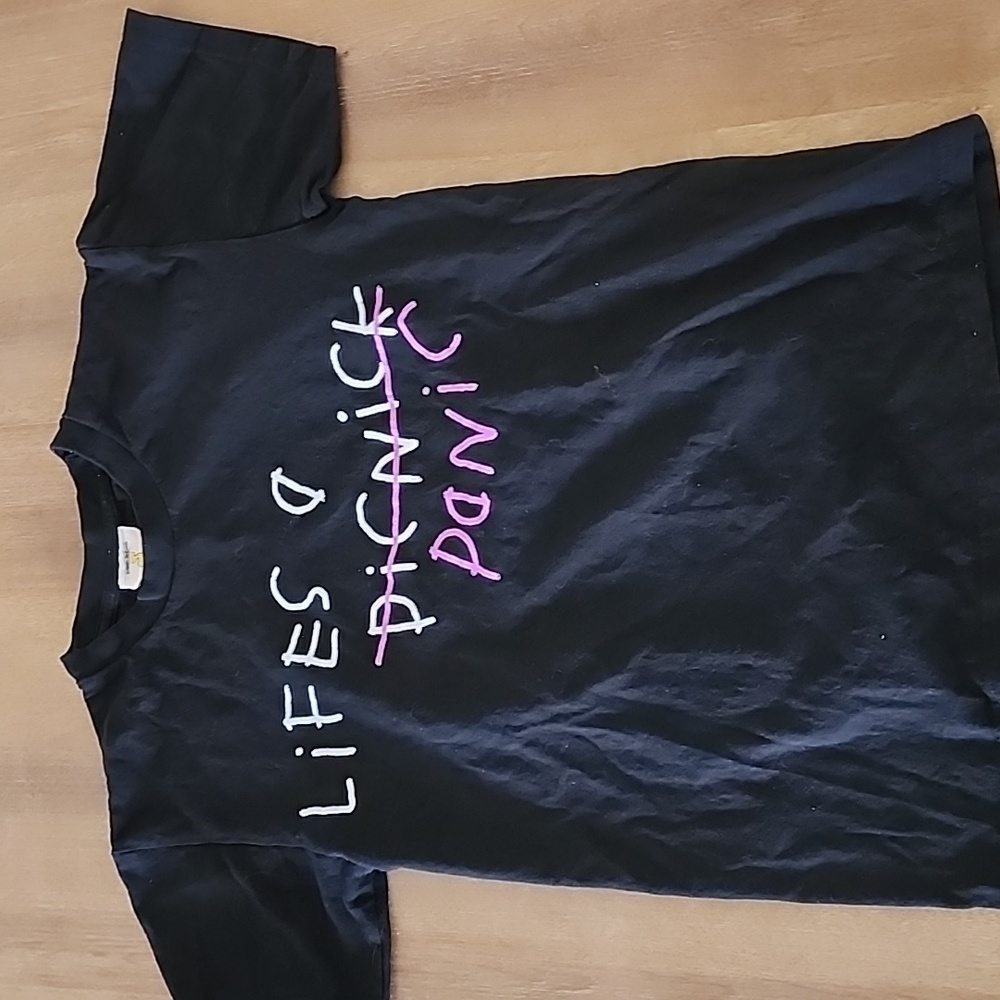 After School Special Panic graphic front and back Tee